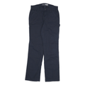 CARHARTT Womens Cotton Blend Navy Blue Loose Fit Straight Leg Trousers W28 L31