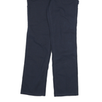 CARHARTT Womens Cotton Blend Navy Blue Loose Fit Straight Leg Trousers W28 L31