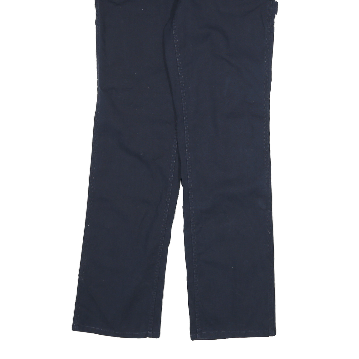CARHARTT Womens Cotton Blend Navy Blue Loose Fit Straight Leg Trousers W28 L31