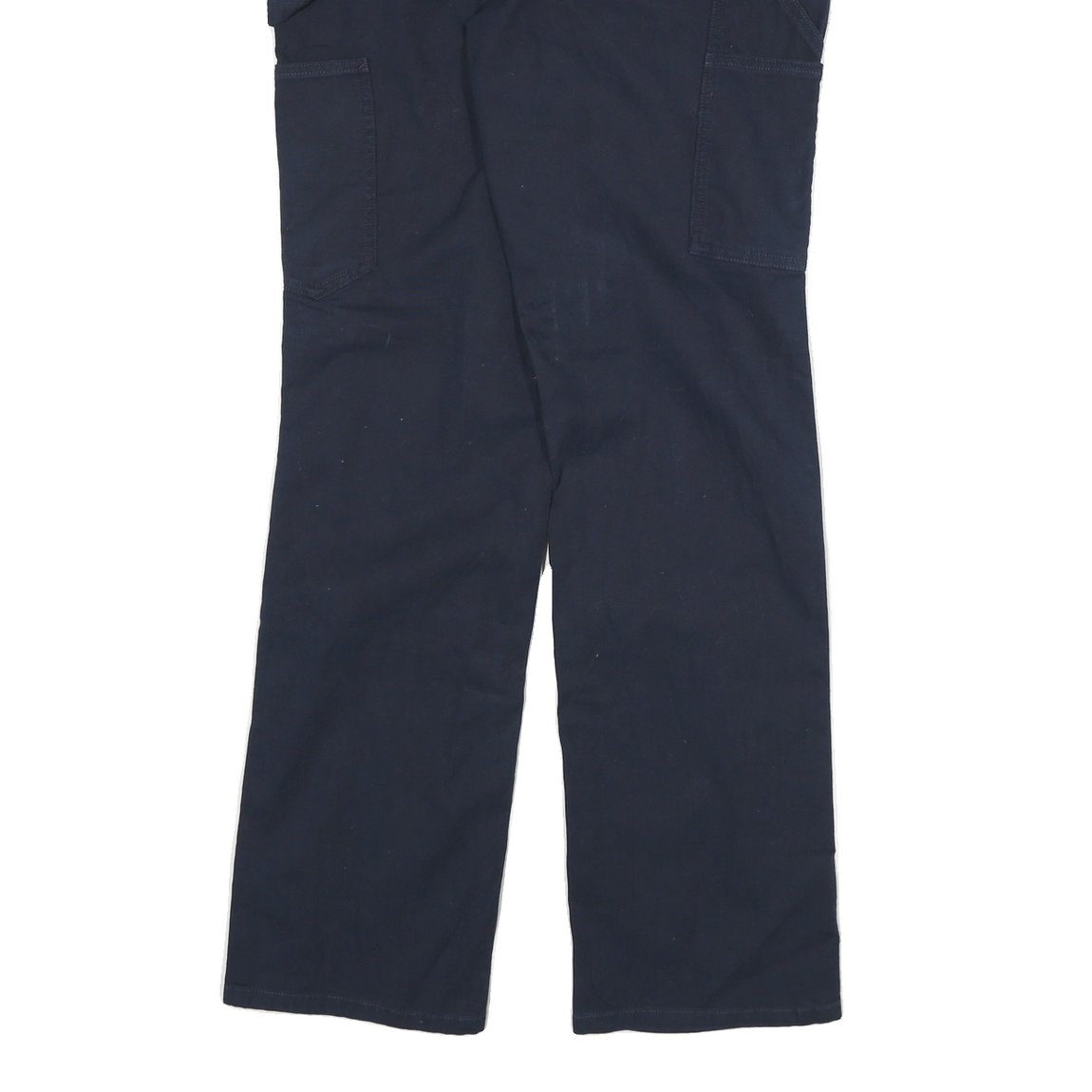 CARHARTT Womens Cotton Blend Navy Blue Loose Fit Straight Leg Trousers W28 L31