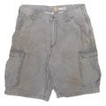 CARHARTT Mens Shorts Grey Casual Cargo Large Pockets Relaxed Fit M W32