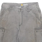 CARHARTT Mens Shorts Grey Casual Cargo Large Pockets Relaxed Fit M W32