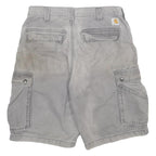 CARHARTT Mens Shorts Grey Casual Cargo Large Pockets Relaxed Fit M W32