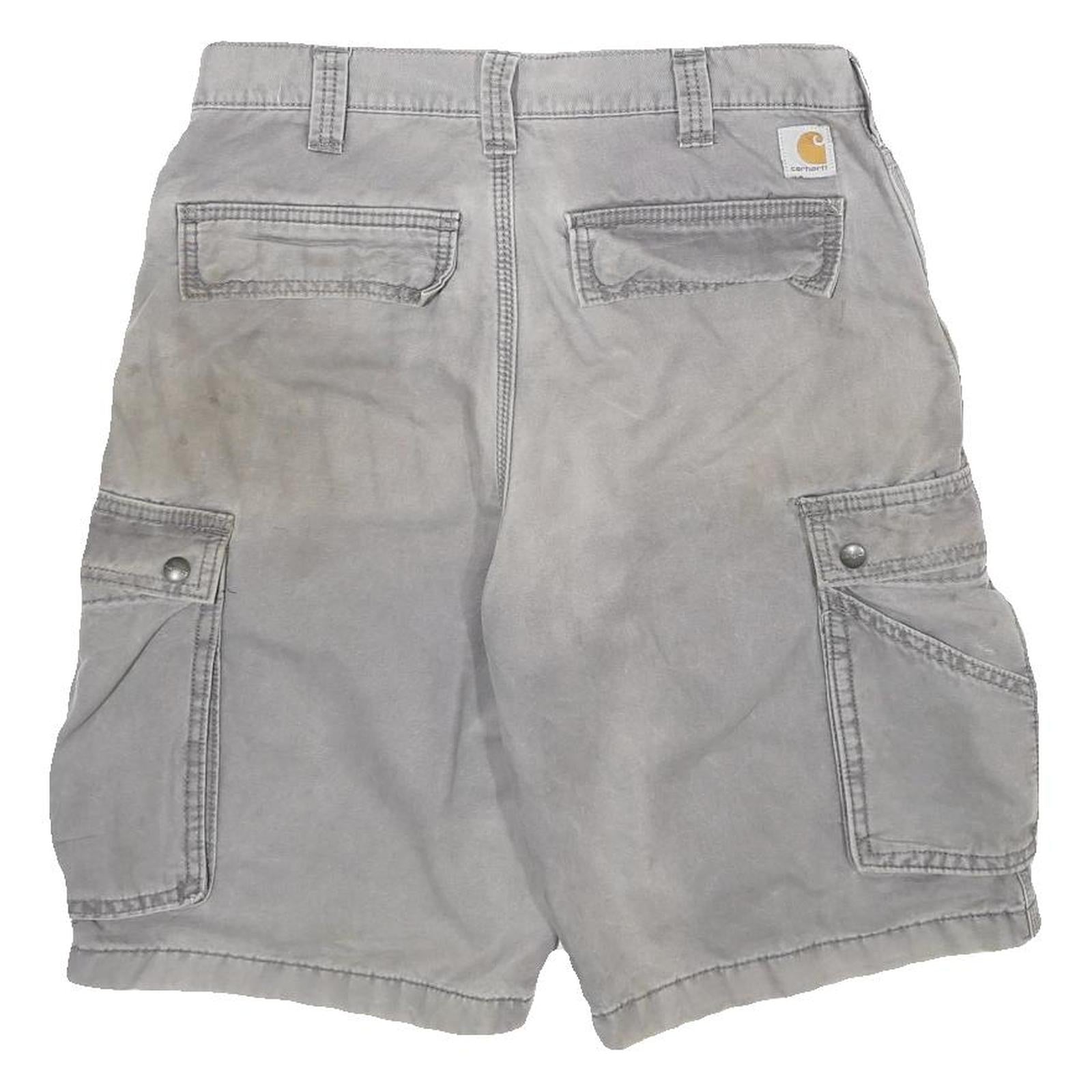 CARHARTT Mens Shorts Grey Casual Cargo Large Pockets Relaxed Fit M W32