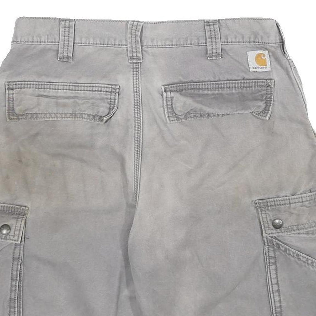 CARHARTT Mens Shorts Grey Casual Cargo Large Pockets Relaxed Fit M W32