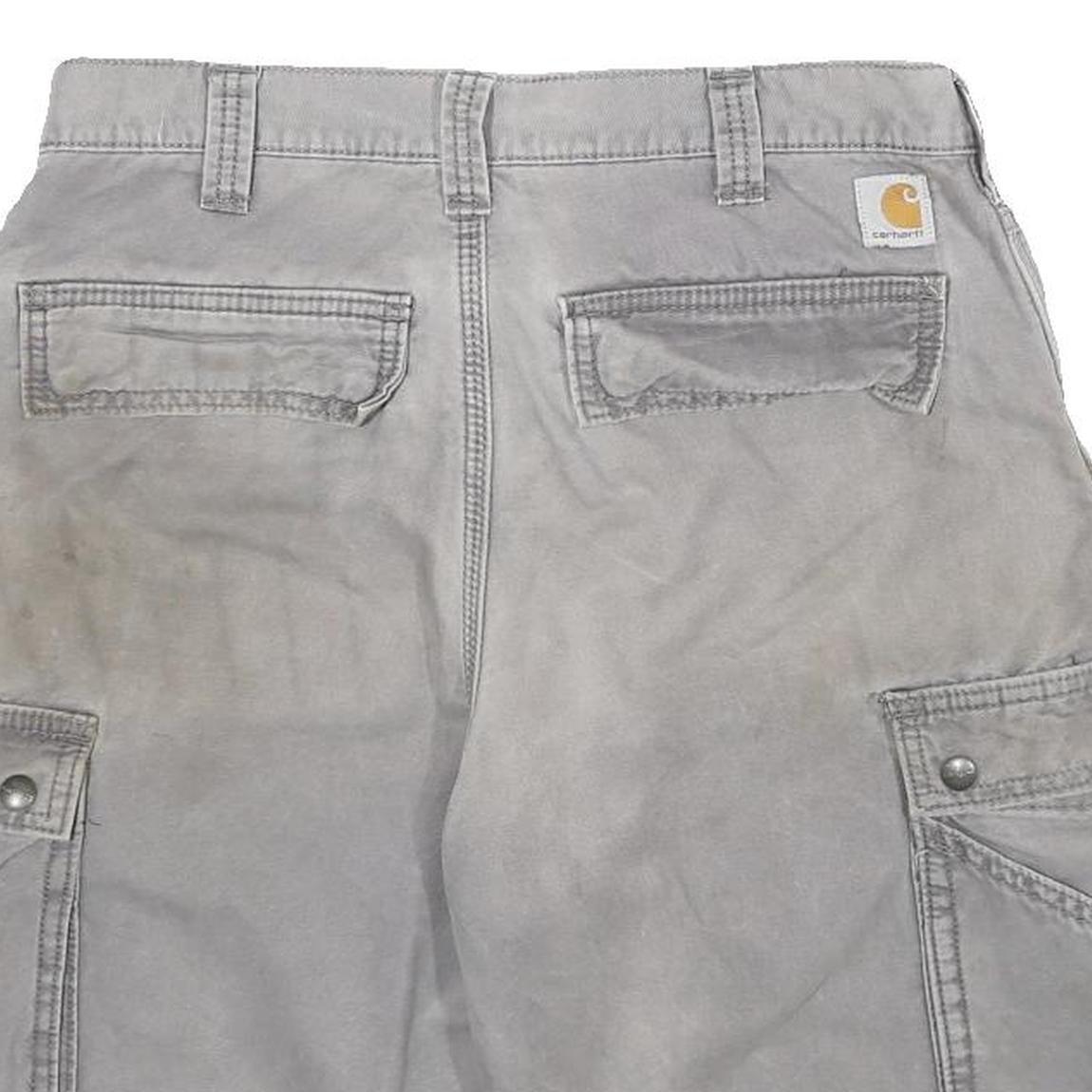 CARHARTT Mens Shorts Grey Casual Cargo Large Pockets Relaxed Fit M W32