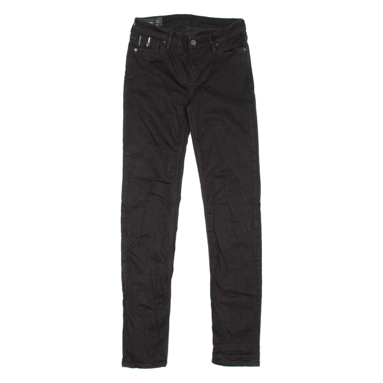 ARMANI EXCHANGE Womens Jeans Black Slim Straight W27 L30