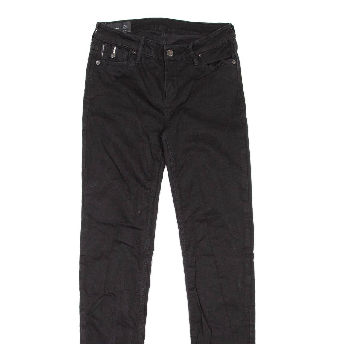 ARMANI EXCHANGE Womens Jeans Black Slim Straight W27 L30