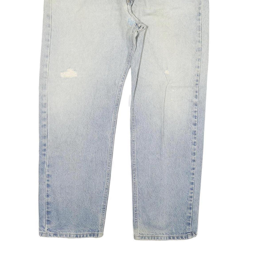 CARHARTT Mens Jeans Blue Regular Straight Denim Stone Wash W38 L30 Casual