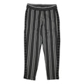DKNY Womens Rayon Black & Grey Striped Relaxed Straight Trousers W31 L28