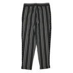 DKNY Womens Rayon Black & Grey Striped Relaxed Straight Trousers W31 L28