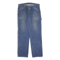 DICKIES Mens Regular Blue Denim Jeans W36 L34 Zip Cotton Blend Workwear