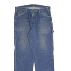 DICKIES Mens Regular Blue Denim Jeans W36 L34 Zip Cotton Blend Workwear