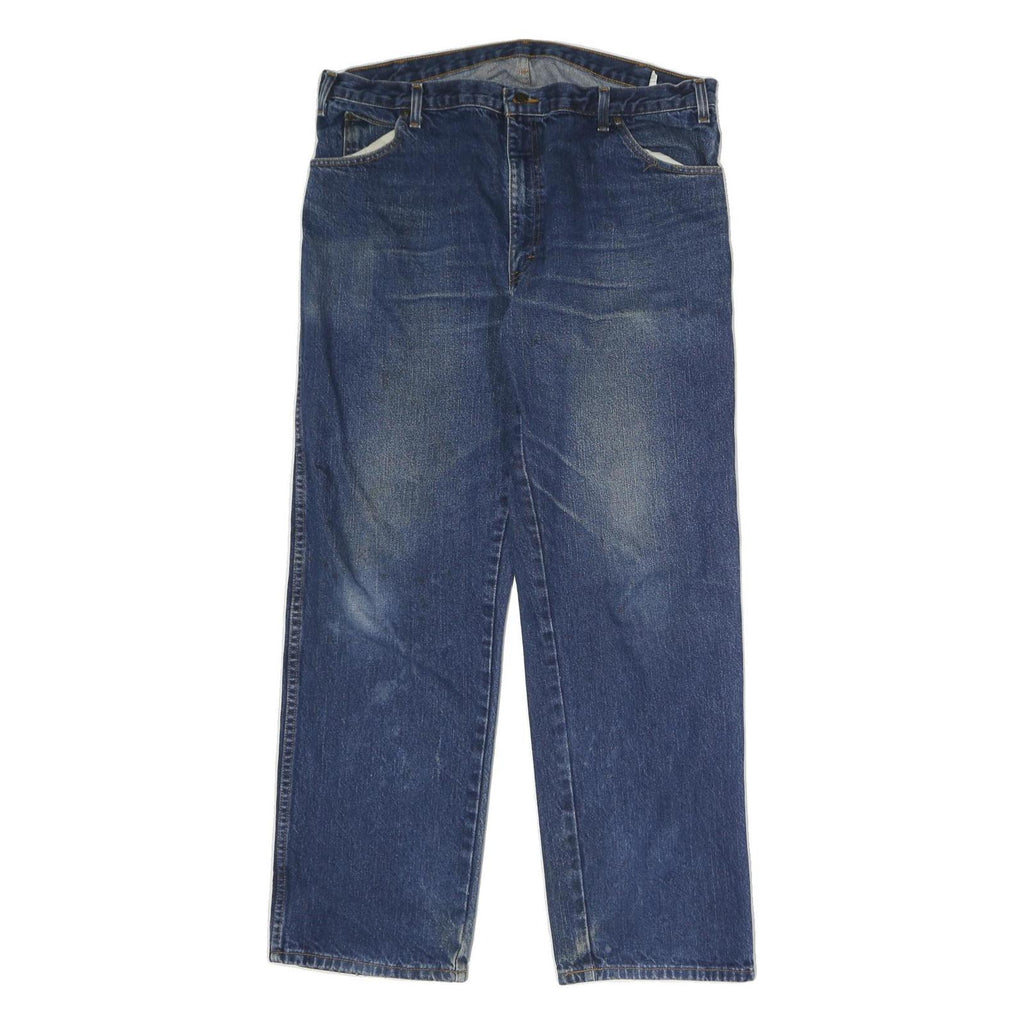 DICKIES Mens Jeans Blue Regular Straight Denim Medium W38 L30 Classic Fit