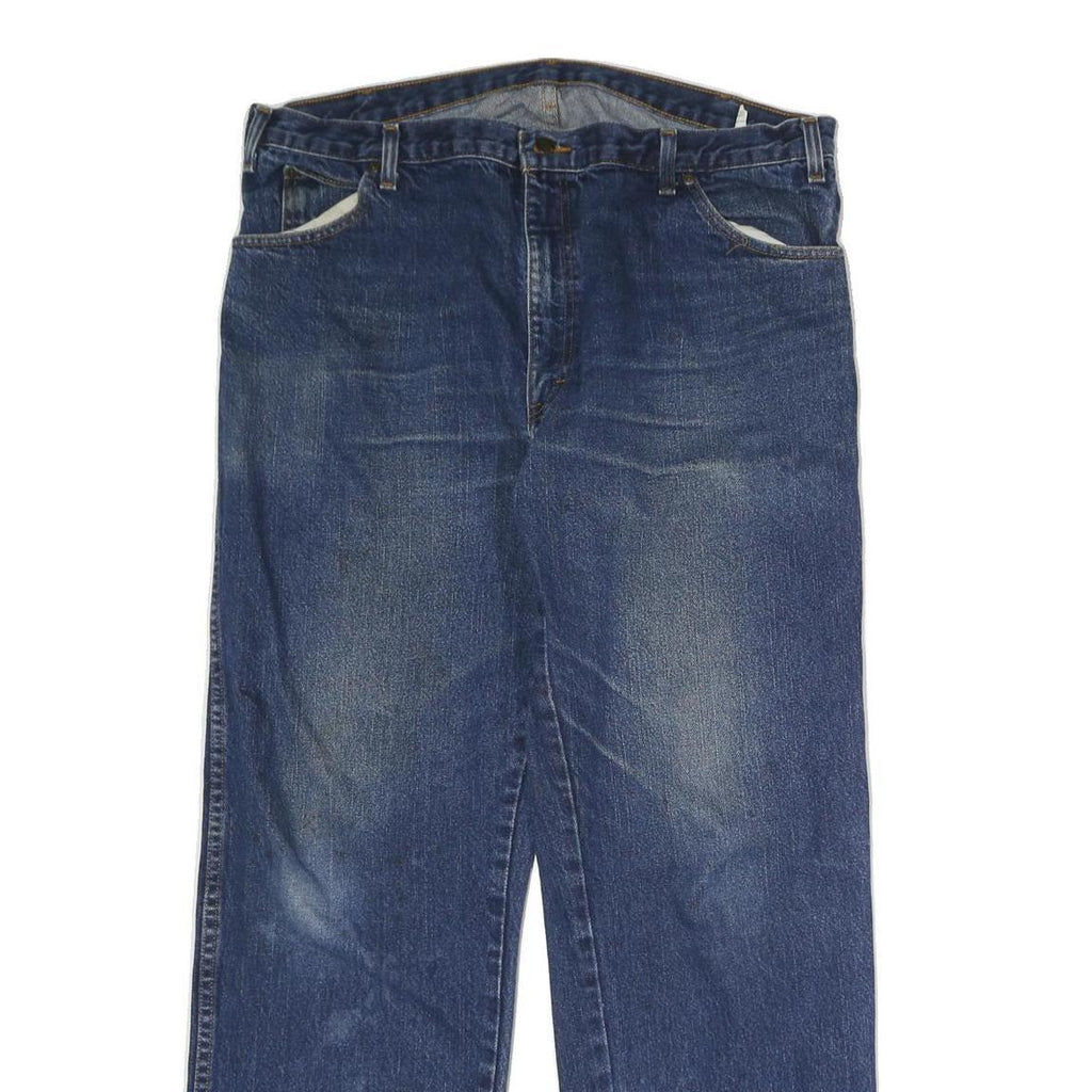 DICKIES Mens Jeans Blue Regular Straight Denim Medium W38 L30 Classic Fit