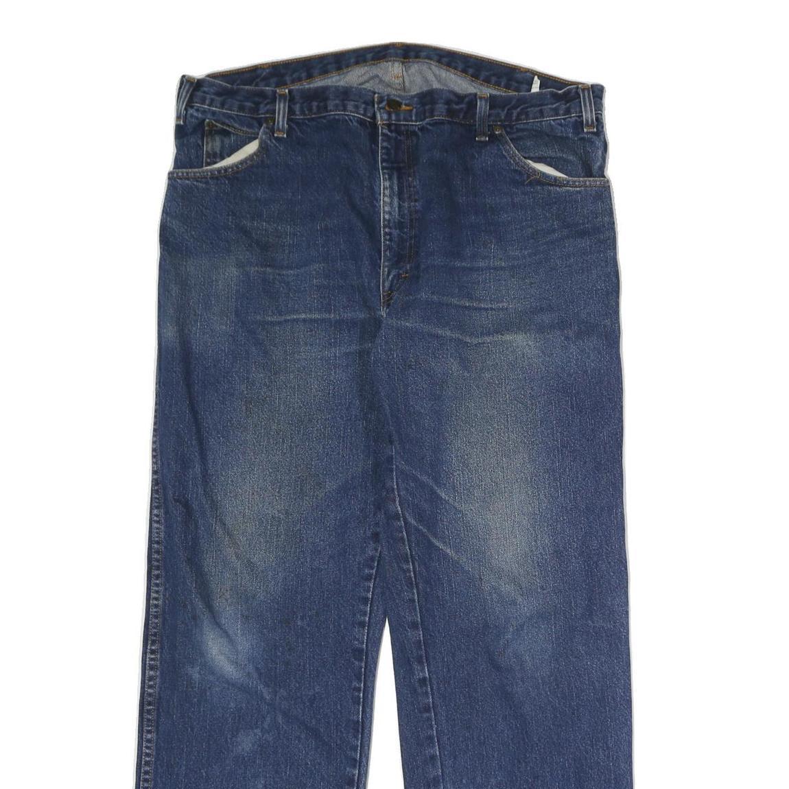 DICKIES Mens Jeans Blue Regular Straight Denim Medium W38 L30 Classic Fit