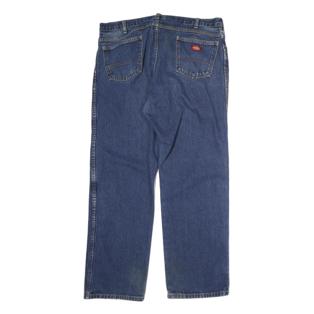 DICKIES Mens Jeans Blue Regular Straight Denim Medium W38 L30 Classic Fit