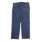 DICKIES Mens Jeans Blue Regular Straight Denim Medium W38 L30 Classic Fit