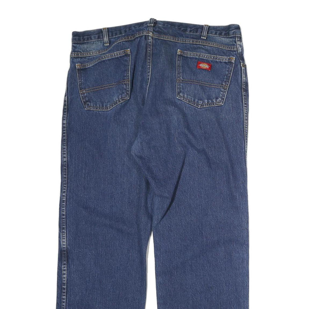 DICKIES Mens Jeans Blue Regular Straight Denim Medium W38 L30 Classic Fit