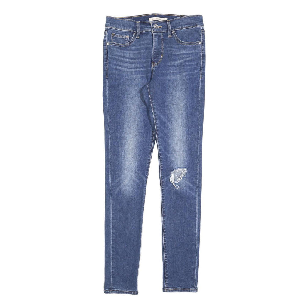 LEVI'S Womens Jeans Blue Slim Skinny Denim Medium W26 L30 Distressed Zip 311