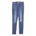 LEVI'S Womens Jeans Blue Slim Skinny Denim Medium W26 L30 Distressed Zip 311