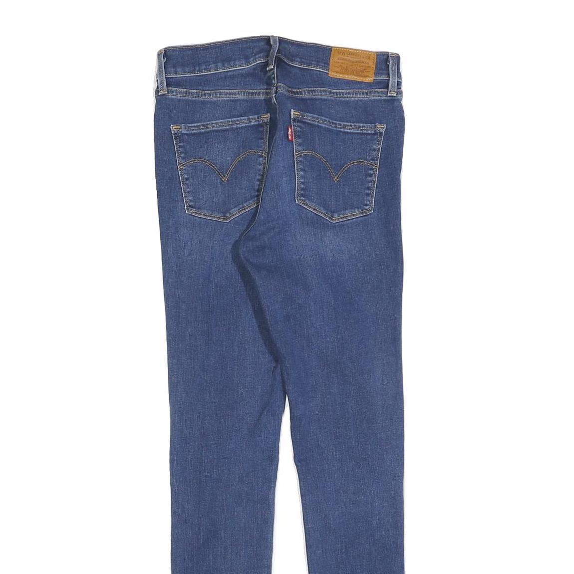 LEVI'S Womens Jeans Blue Slim Skinny Denim Medium W26 L30 Distressed Zip 311