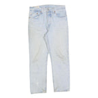 LEVI'S 501 BIG E Womens Jeans Blue Light Denim Regular Fit Straight Button W30