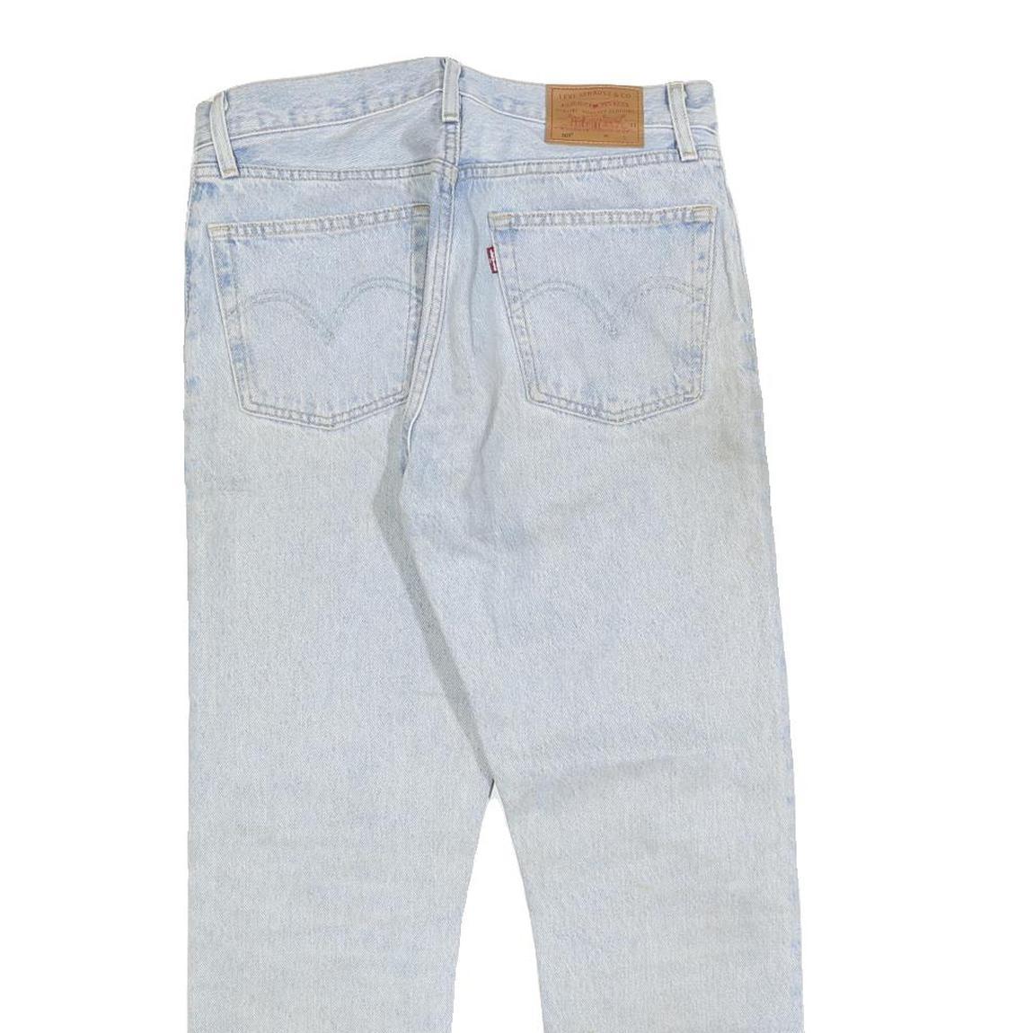 LEVI'S 501 BIG E Womens Jeans Blue Light Denim Regular Fit Straight Button W30