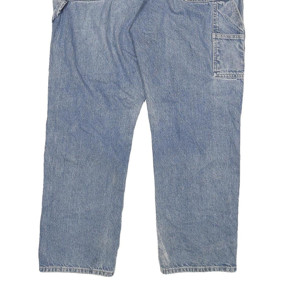 DICKIES Mens Regular Fit Workwear Blue Denim Jeans W38 L30 Zip Closure