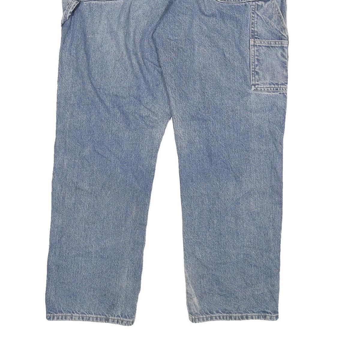 DICKIES Mens Regular Fit Workwear Blue Denim Jeans W38 L30 Zip Closure