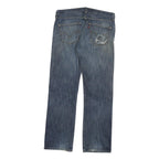 LEVI'S 501 Mens Jeans Blue Regular Straight Denim Medium W34 L31 Classic Button