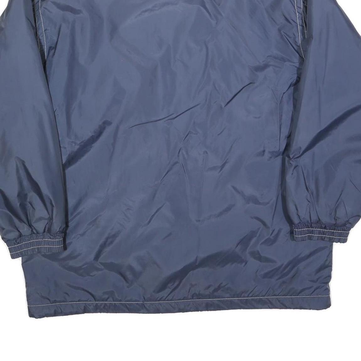 CIBYLL Mens Blue & White Check Reversible Jacket L Polyester Blend Zip