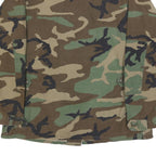 AMERICAN APPAREL Mens Green & Brown Camouflage Button Jacket M Cotton Blend