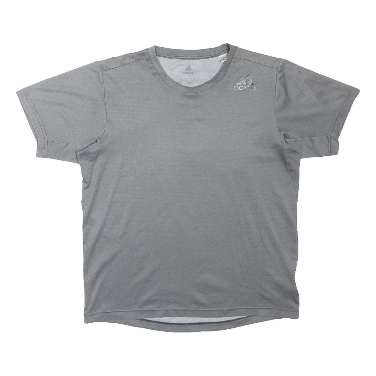 ADIDAS Mens Grey Athletic T-Shirt M Short Sleeve Crew Neck Sportswear Activewear