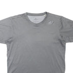 ADIDAS Mens Grey Athletic T-Shirt M Short Sleeve Crew Neck Sportswear Activewear