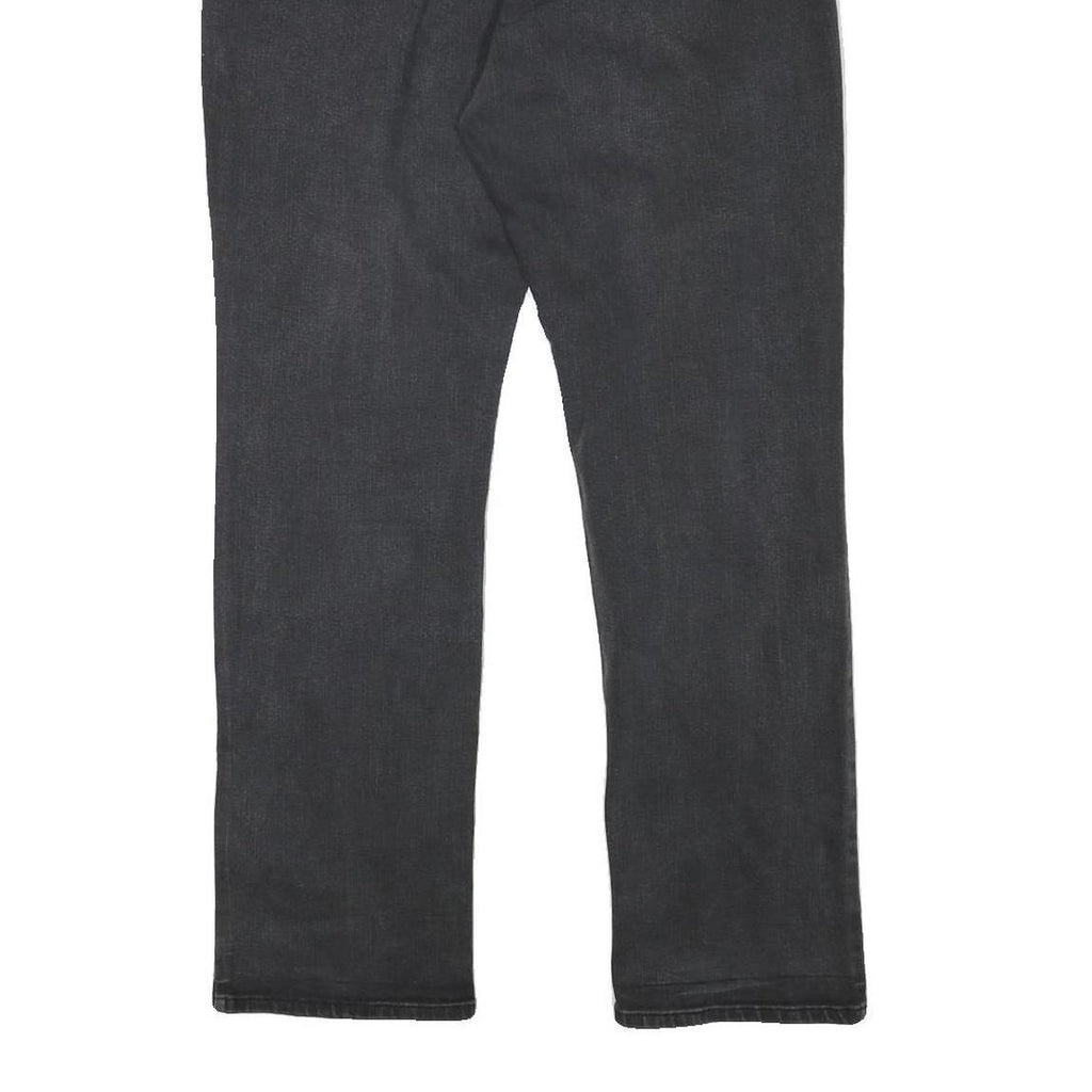 LEVI'S Womens Regular Fit Black Denim Jeans W37 L31 Classic Zip Cotton Blend