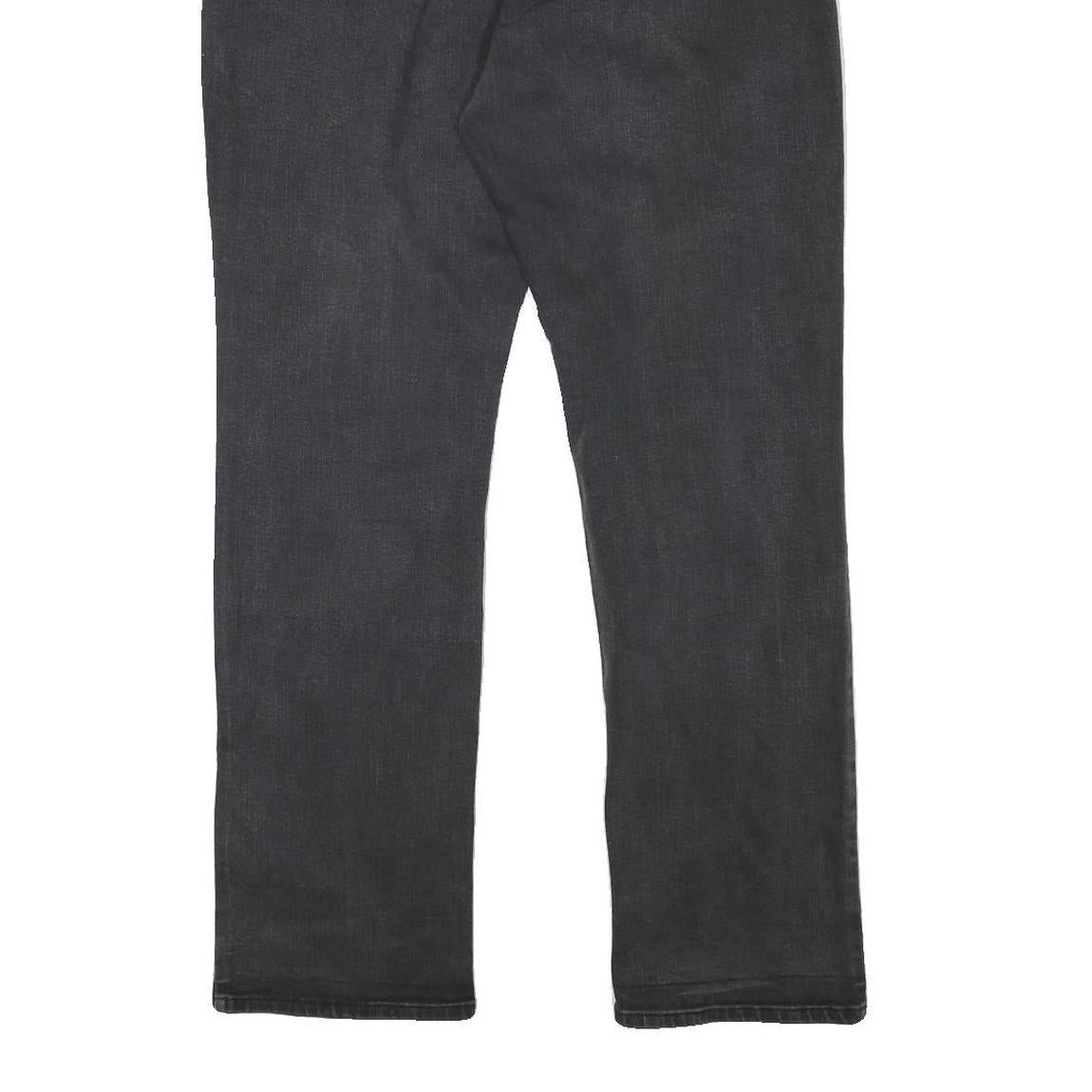 LEVI'S Womens Regular Fit Black Denim Jeans W37 L31 Classic Zip Cotton Blend