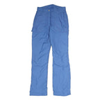 Womens Regular Fit Blue Cotton Trousers W26 L29 Practical Pocket Outdoor Zip