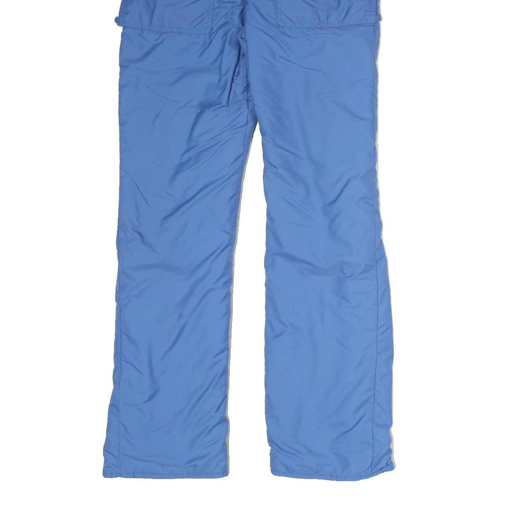 Womens Regular Fit Blue Cotton Trousers W26 L29 Practical Pocket Outdoor Zip