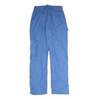 Womens Regular Fit Blue Cotton Trousers W26 L29 Practical Pocket Outdoor Zip