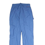 Womens Regular Fit Blue Cotton Trousers W26 L29 Practical Pocket Outdoor Zip