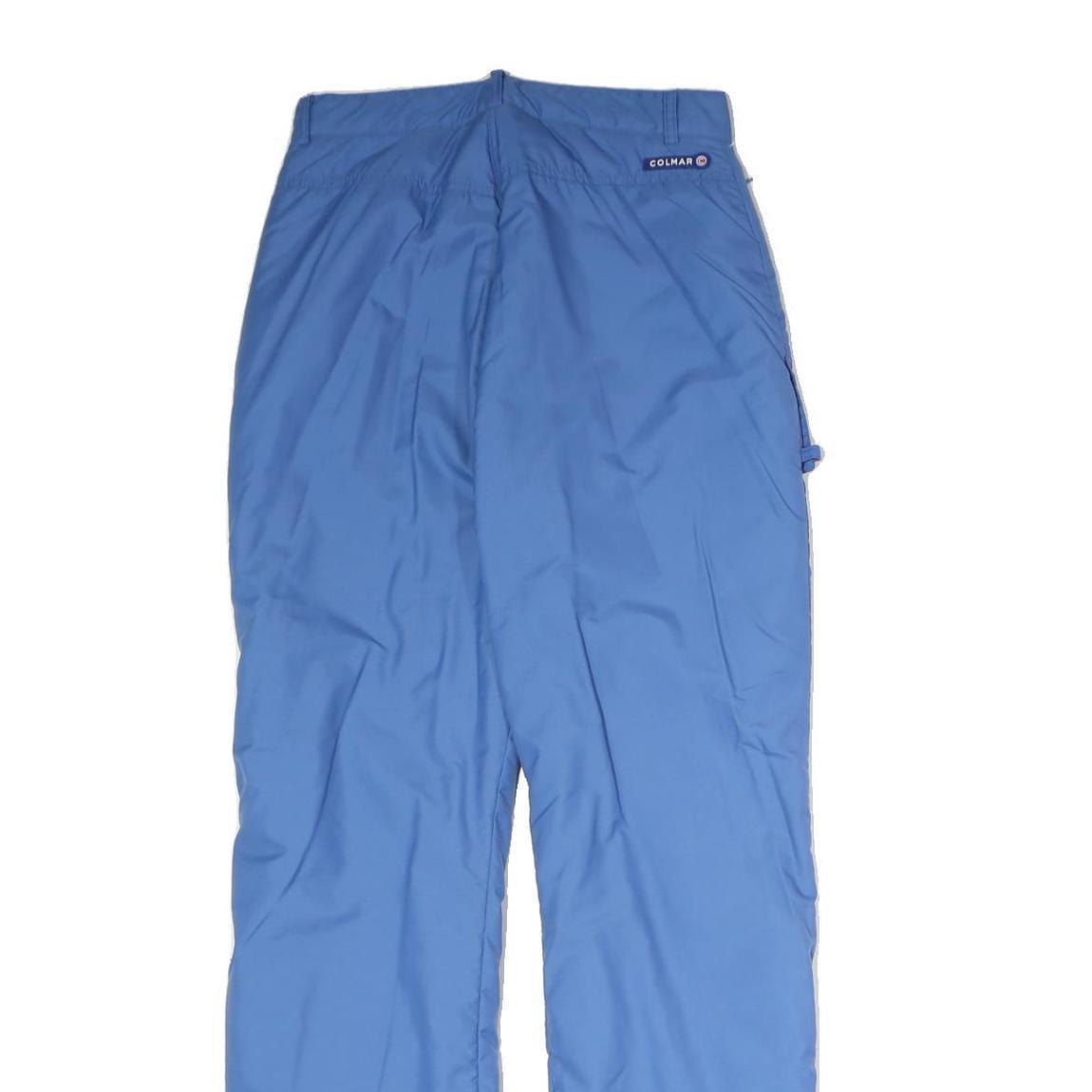 Womens Regular Fit Blue Cotton Trousers W26 L29 Practical Pocket Outdoor Zip