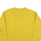 AP Womens Yellow Sweatshirt Crew Neck S Floral Print Cotton Blend Casual