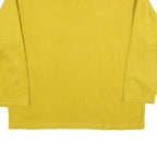 AP Womens Yellow Sweatshirt Crew Neck S Floral Print Cotton Blend Casual