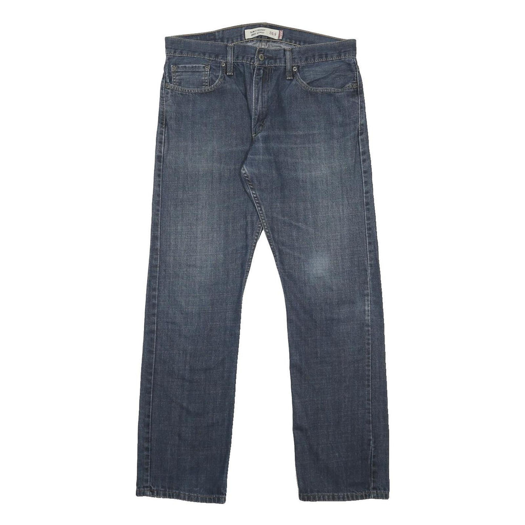 LEVI'S 514 Slim Mens Jeans Blue Slim Straight Denim Medium W34 L32 Classic Fit