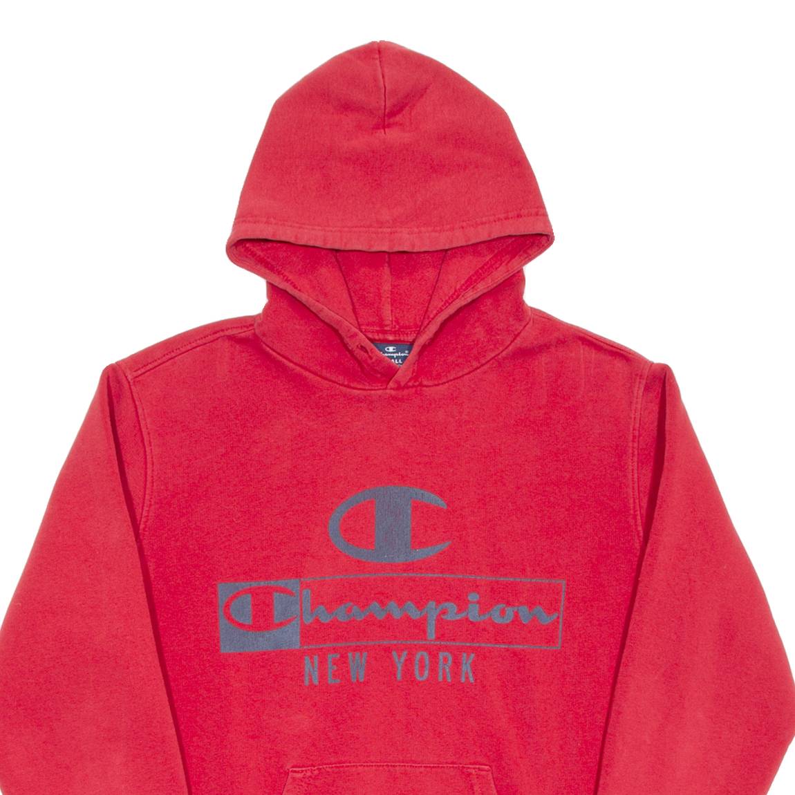 CHAMPION New York Mens Red Hoodie S