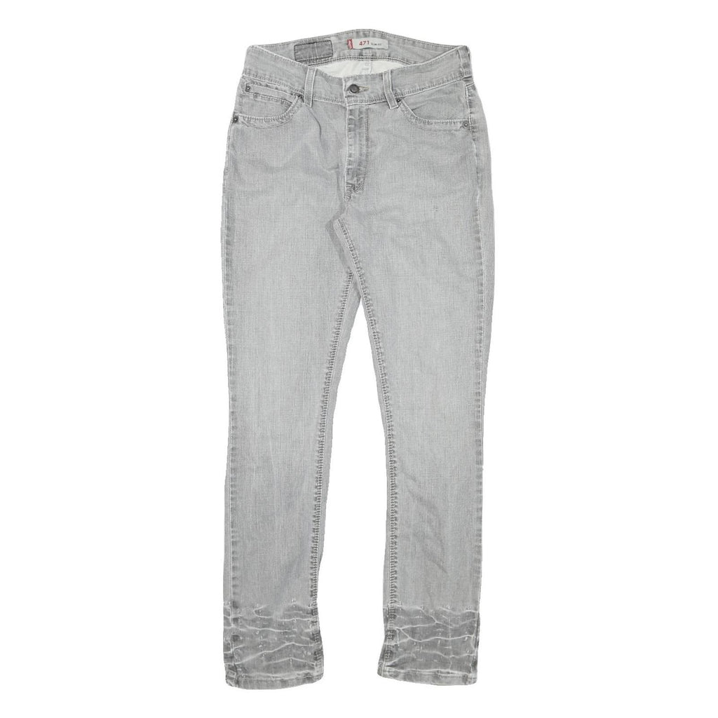 LEVI'S 471 Womens Slim Jeans Denim Light W28 L29 Stylish Bottoms