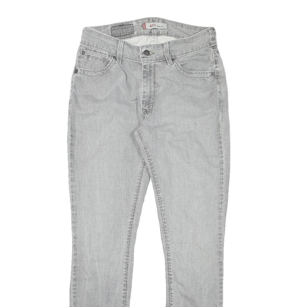 LEVI'S 471 Womens Slim Jeans Denim Light W28 L29 Stylish Bottoms