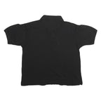 LACOSTE Mens Black Cotton Short Sleeve Polo Shirt S Classic Logo Casual