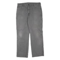 DICKIES Mens Regular Fit Grey Jeans Cotton Blend W36 L32 Workwear Durable